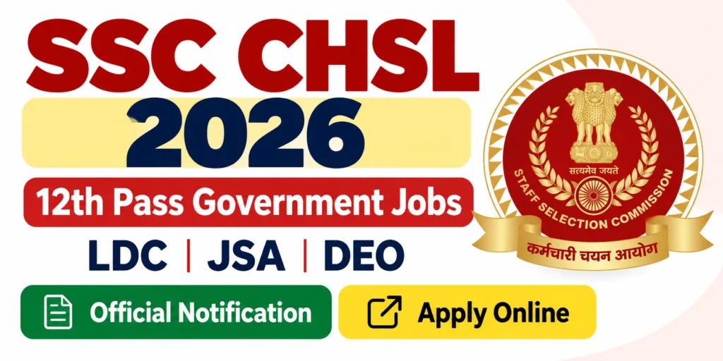 SSC CHSL Recruitment 2026