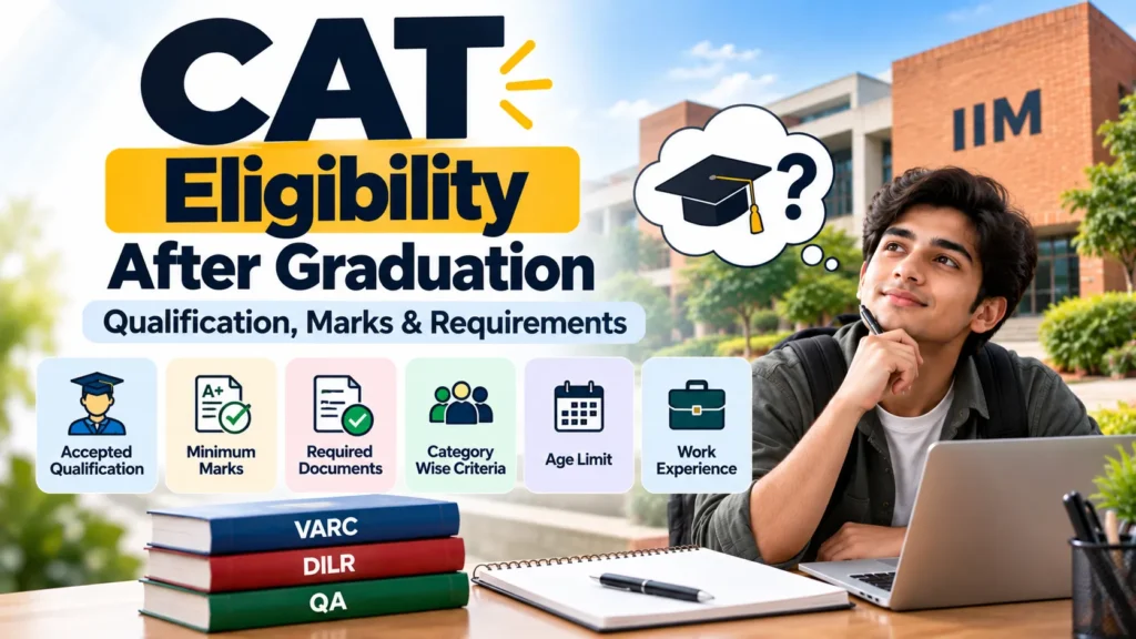 CAT eligibility after graduation showing qualification, marks and requirements