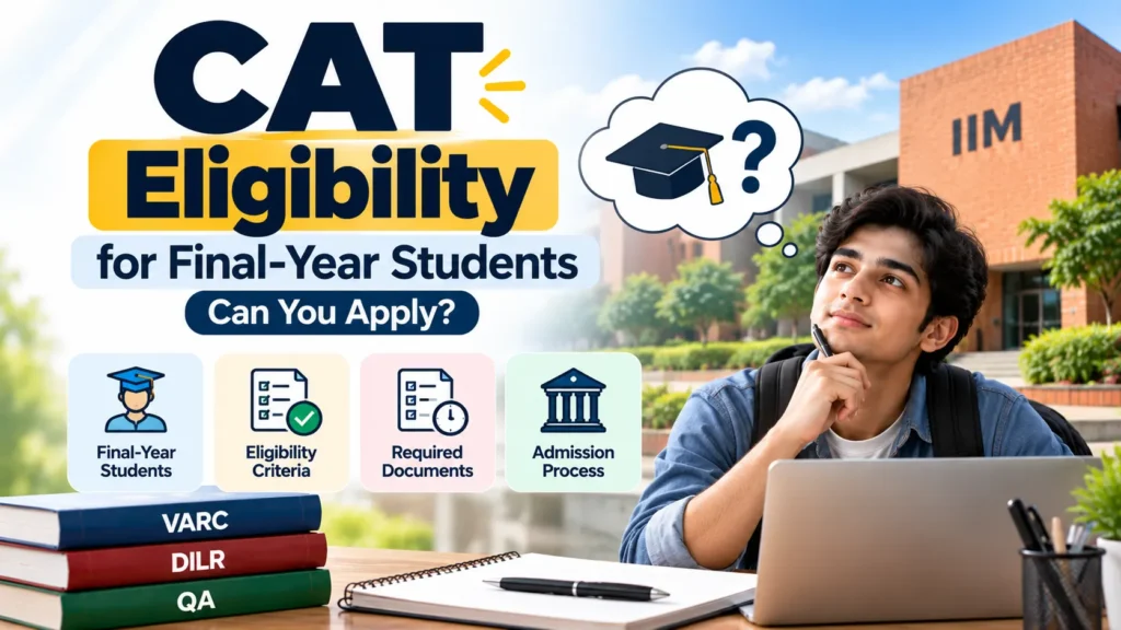 CAT eligibility for final year students applying for the CAT exam