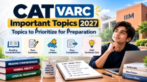 CAT VARC important topics 2027 for Reading Comprehension and Verbal Ability